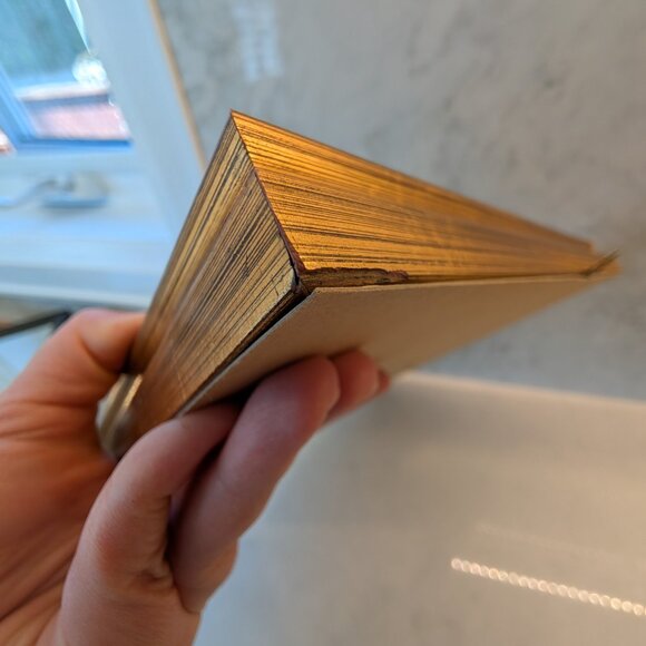 Vintage Italian photo in small town picture made with gold leaf, hand painted - Picture 4 of 8